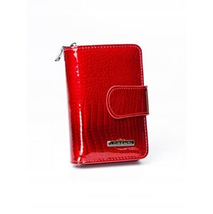 Módní kožená červená peněženka se vzorem - Lorenti 115RS