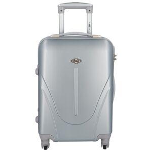Stylový pevný kufr stříbrný - RGL Paolo S