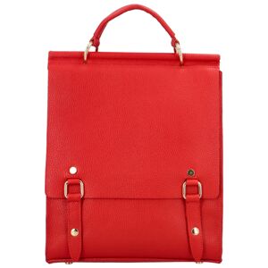 Dámský kožený kabelko/batoh červený - Delami Vera Pelle Eroqvar