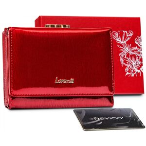 Dámská červená retro peněženka lakovaná - Lorenti 1509 SH