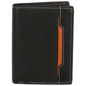 Pánská kožená peněženka černo/koňaková - Diviley Farrons