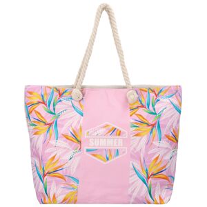 Moderní plážová taška růžová - Jesicca