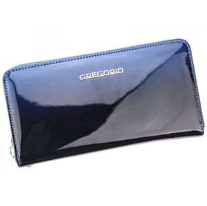Dámská kožená pouzdrová peněženka modrá - Gregorio Luziana