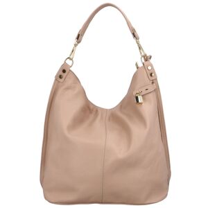 Velká kožená dámská kabelka růžová - ItalY Celinda