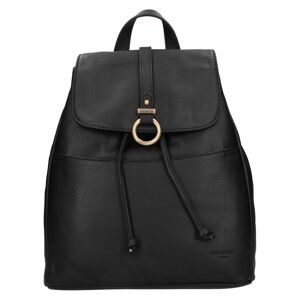 Elegantní dámský kožený batoh Hexagona Adina - černá