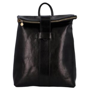 Kožený batoh Vera Pelle Milano - černá