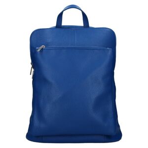 Kožený dámský batoh Unidax Marion - modrá