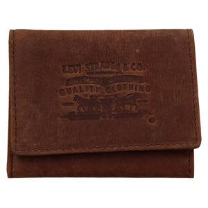 Pánská kožená peněženka Levis Etham - hnědá