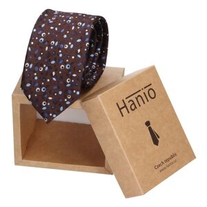 Pánská kravata Hanio Gavin - hnědá